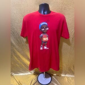 Signed Spike Lee Brooklyn Red Graphic Tee